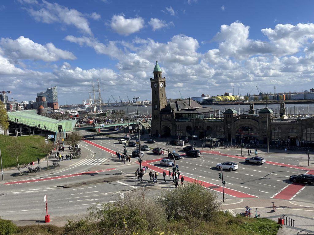 Blick auf die Landungsbrücken